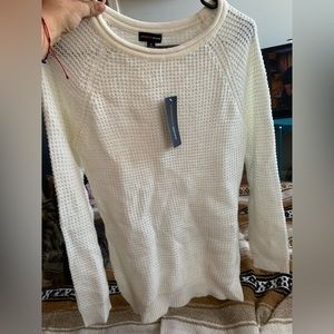 Brand New with Tags Cream/White textured Ambiance Apparel Sweater.